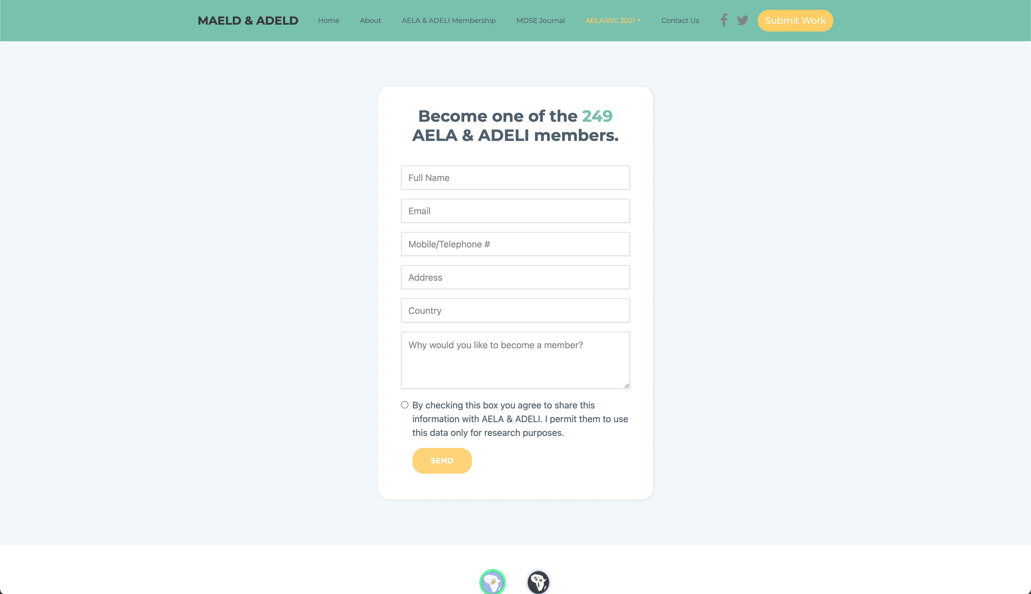 Join form with counter