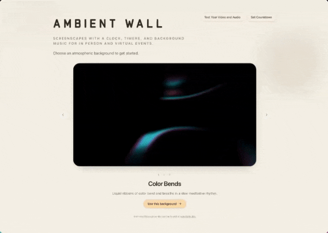 Ambient Wall